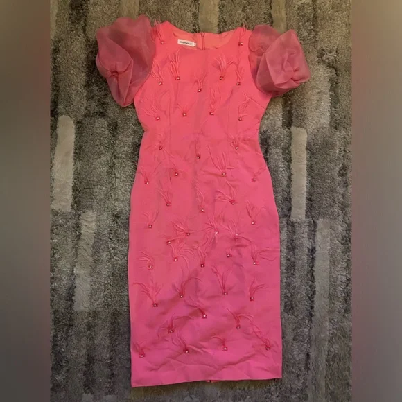 fuchsia embroidered dress Buy Women Fuchsia Velvet Embroidered Dress With Pants Online at Best Price main image 1